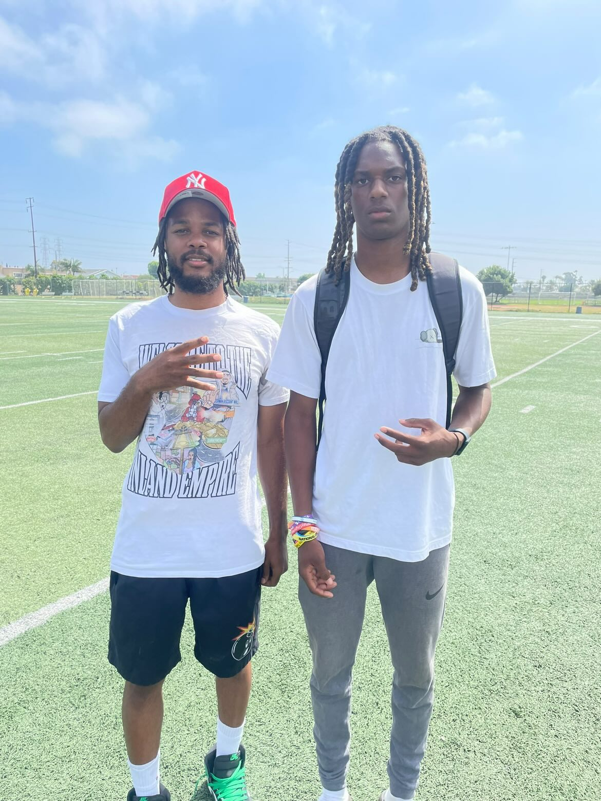 JB with LSU defensive back Havon Finley Jr.